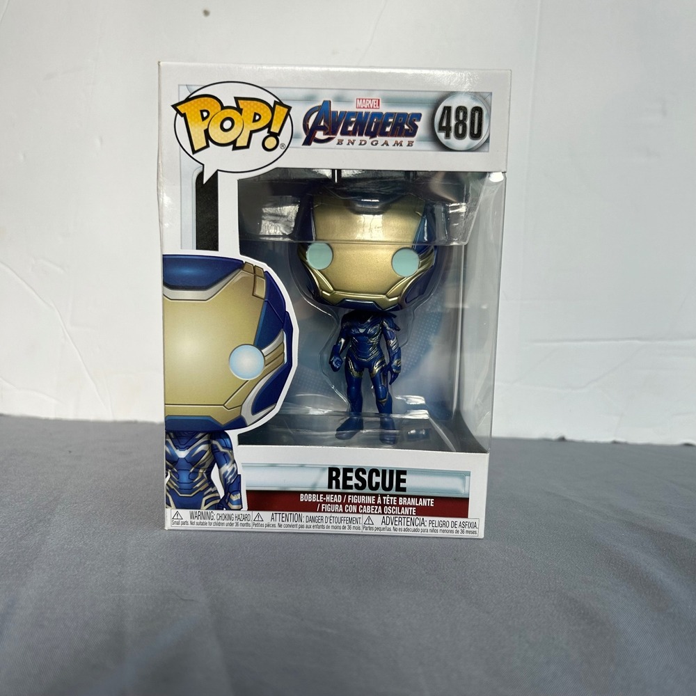 Funko Pop Rescue Marvel Avengers Endgame 480 Vinyl Figure Blue Gold Collectible
